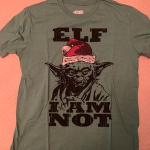 Star Wars Yoda Christmas tee Shirt